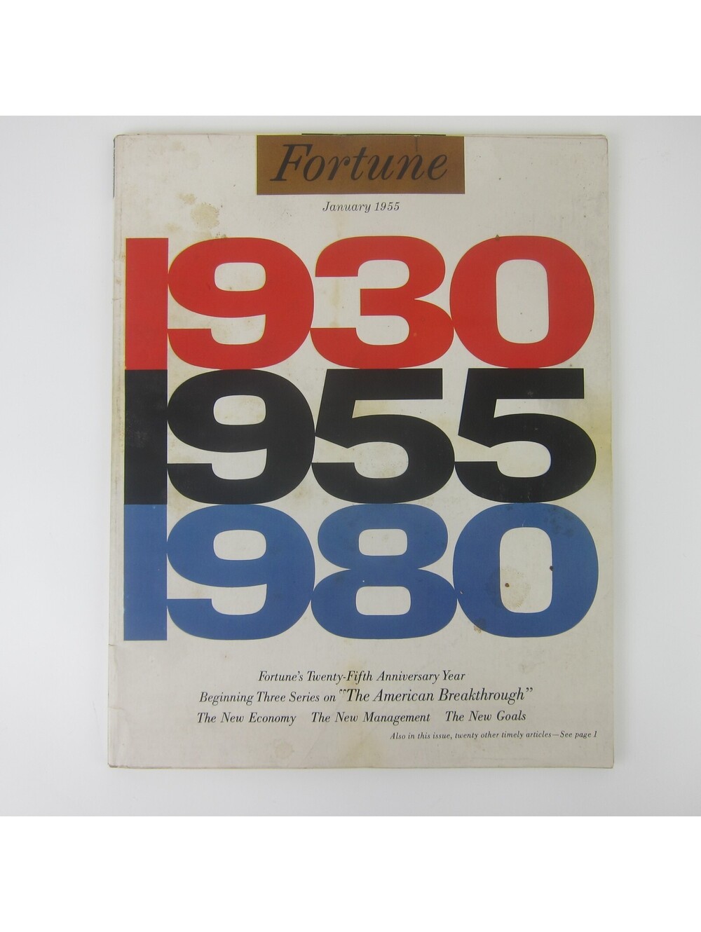 Vintage FORTUNE Magazine January 1955 American Breakthrough, Anaconda Copper